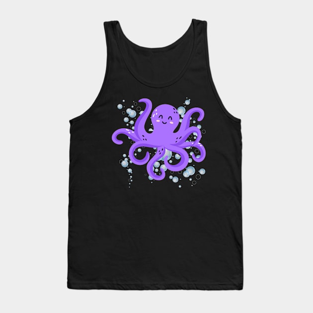 I really Like octopus Cute animals Funny octopus cute baby outfit Cute Little octopi Tank Top by BoogieCreates